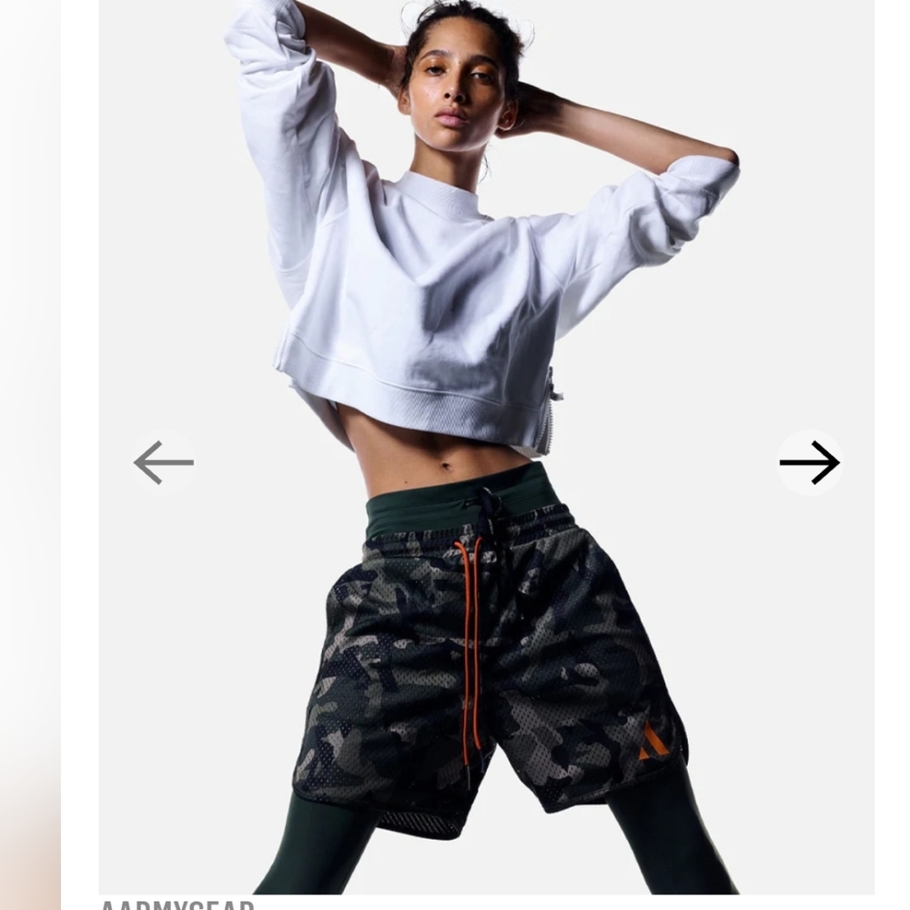 AARMY Love Crop Crew Top Size XS